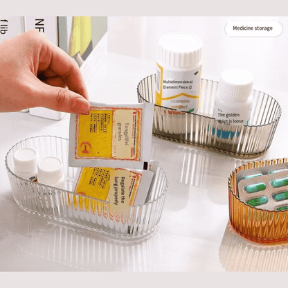 Multifunctional U-Shaped Vertical Stripe Snack Box
