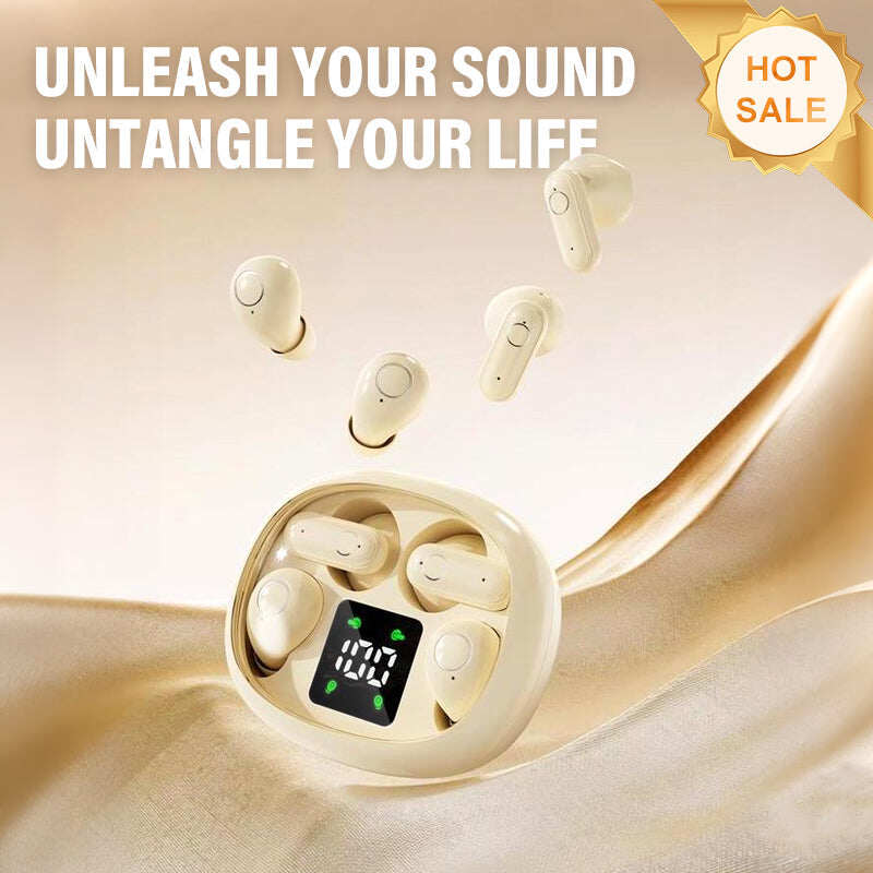 Dual-Pair Wireless Bluetooth Headset with LED Charging Case