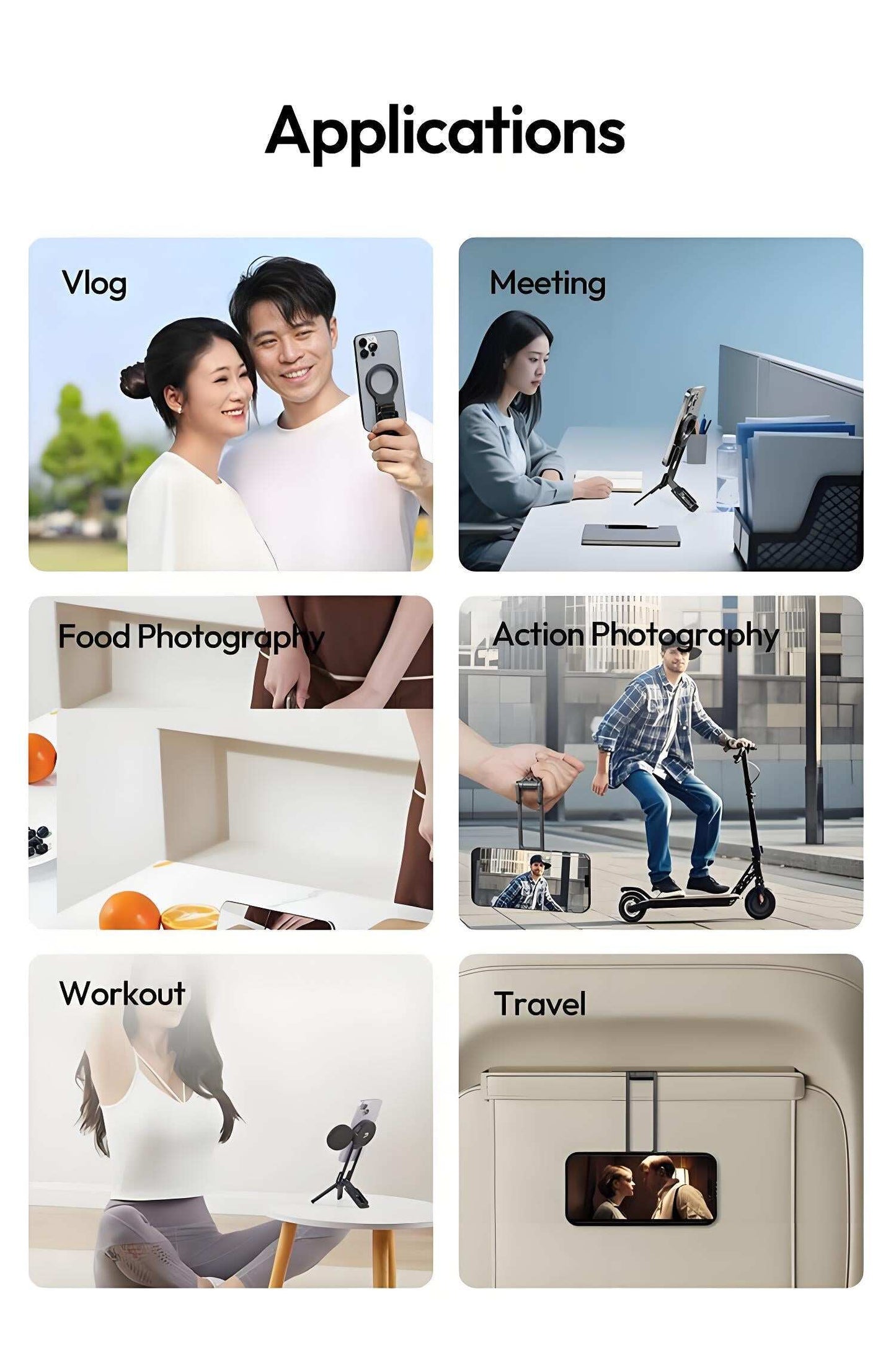 Strong Magnetic Phone Tripod for iPhone (50% OFF)