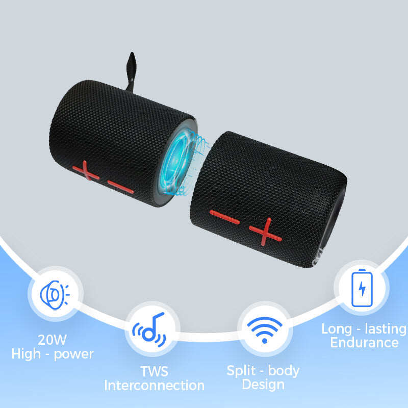 Hot Sale 2-in-1 Magnetic Dual Splittable Bluetooth Speaker