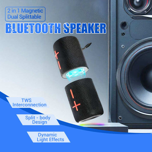 Hot Sale 2-in-1 Magnetic Dual Splittable Bluetooth Speaker