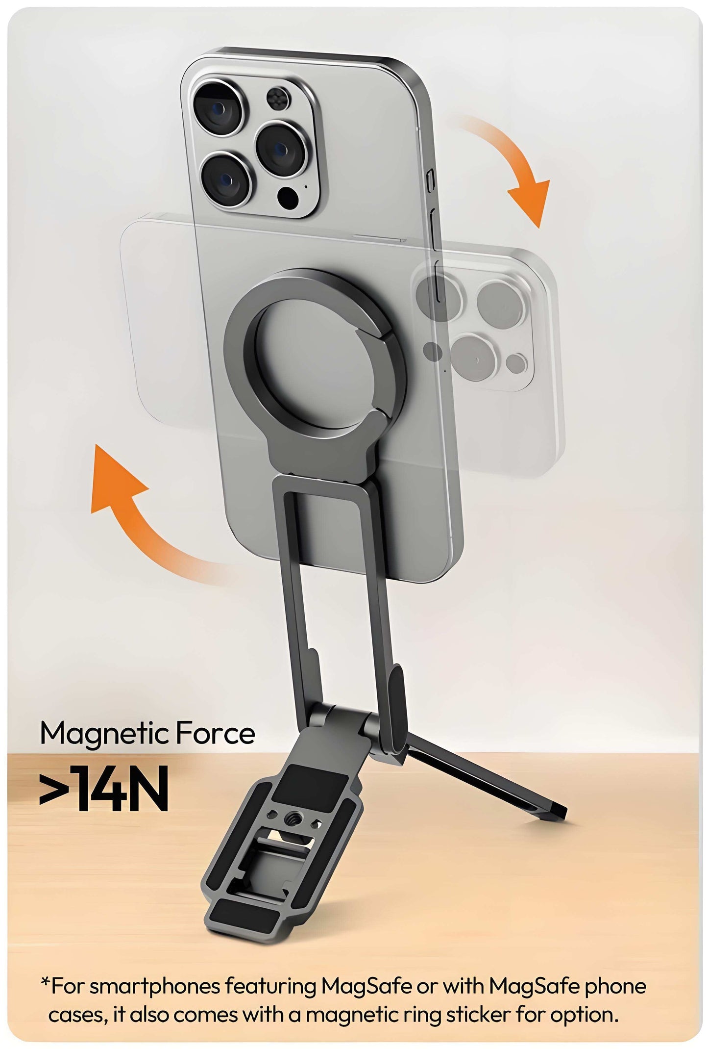 Strong Magnetic Phone Tripod for iPhone (50% OFF)