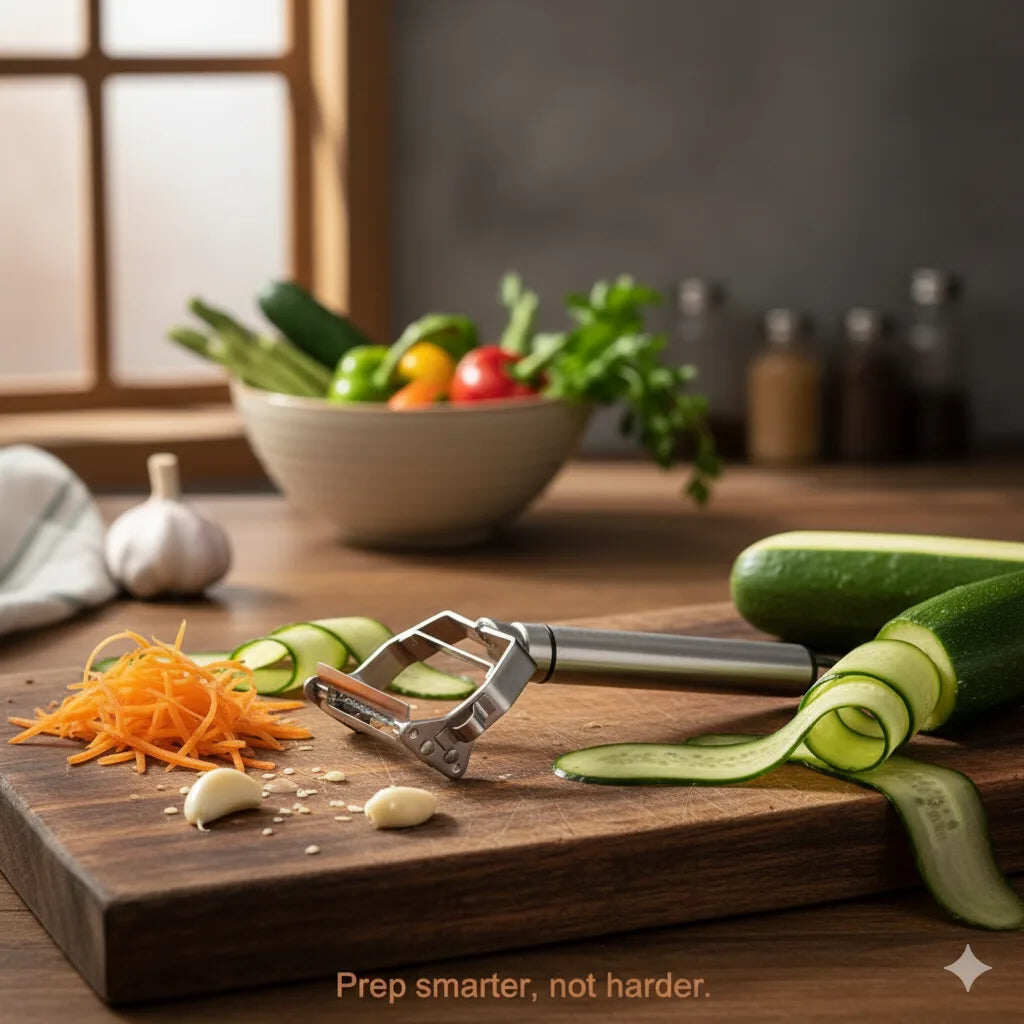 3 in 1 Stainless Peeler | Sharp Blades, Anti-Rust | For Quick, Clean Prep