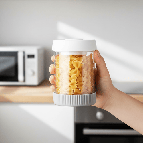 Premium Microwave Safe Borosilicate Glass Canister with Vacuum Lid