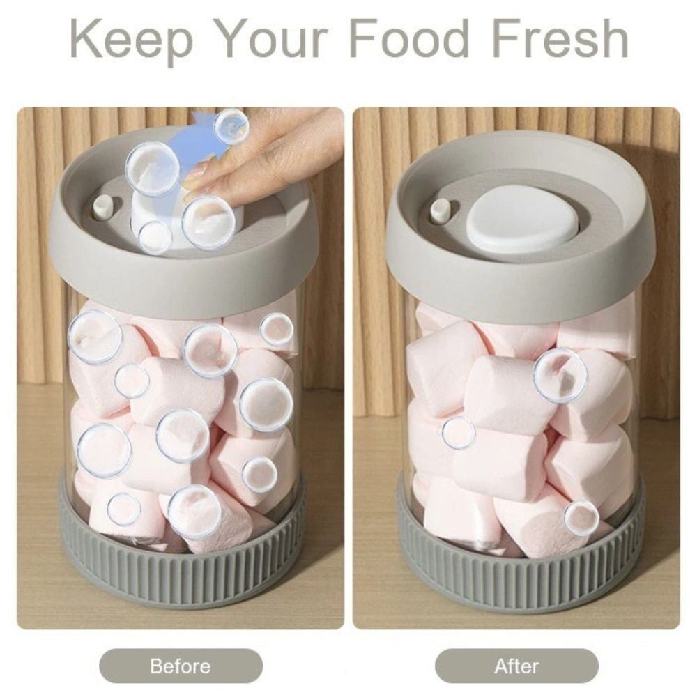 Premium Microwave Safe Borosilicate Glass Canister with Vacuum Lid