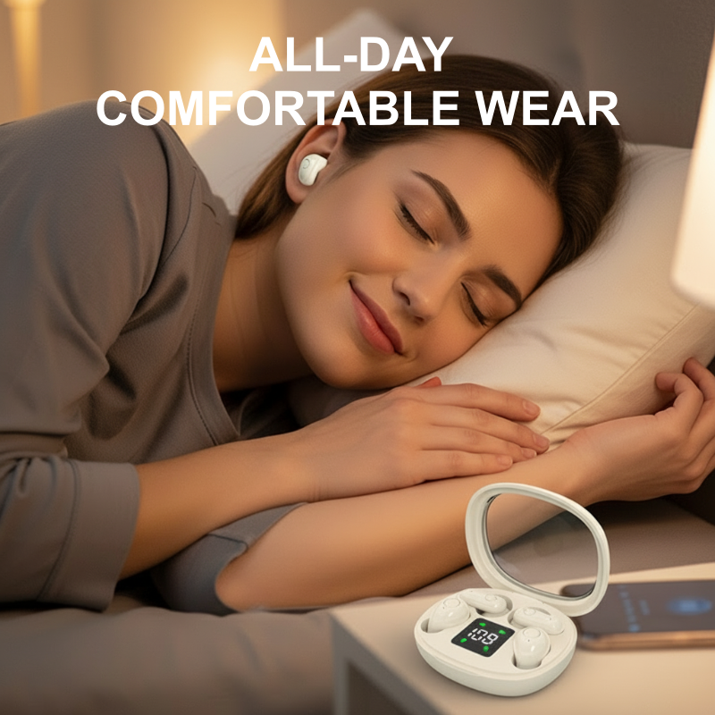Dual-Pair Wireless Bluetooth Headset with LED Charging Case