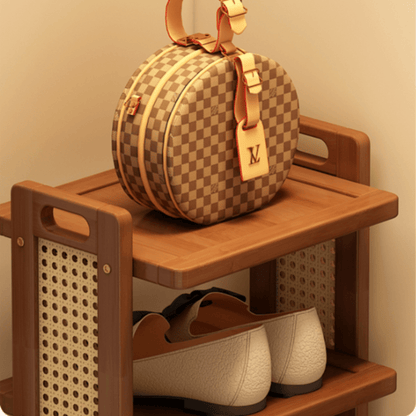 Six-Layer Bamboo Entryway Shoe Storage Rack